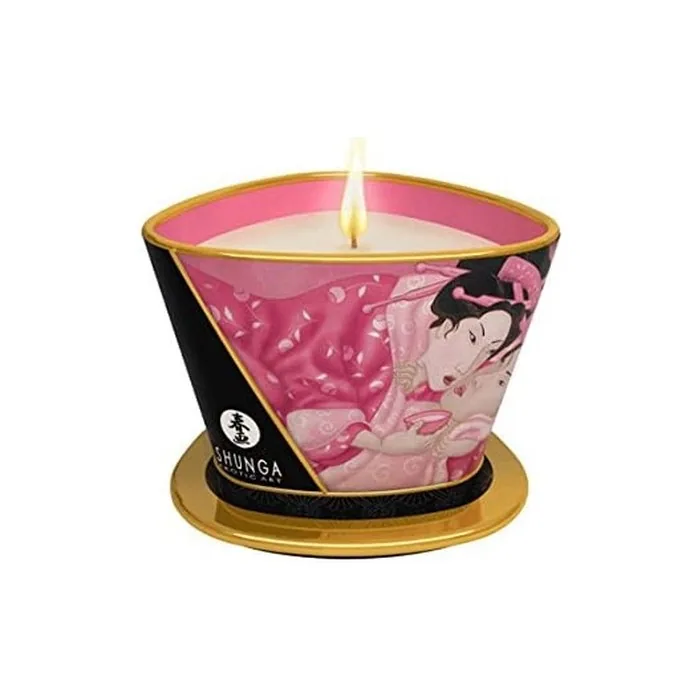 Shunga Aphrodisia Roses Massage Candle