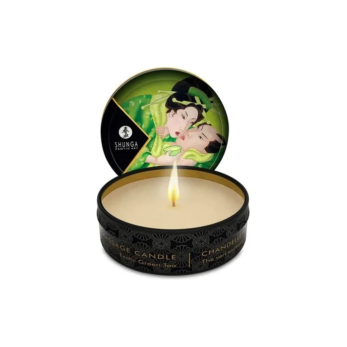 Shunga Zenitude Massage Candle Green Tea 30ml