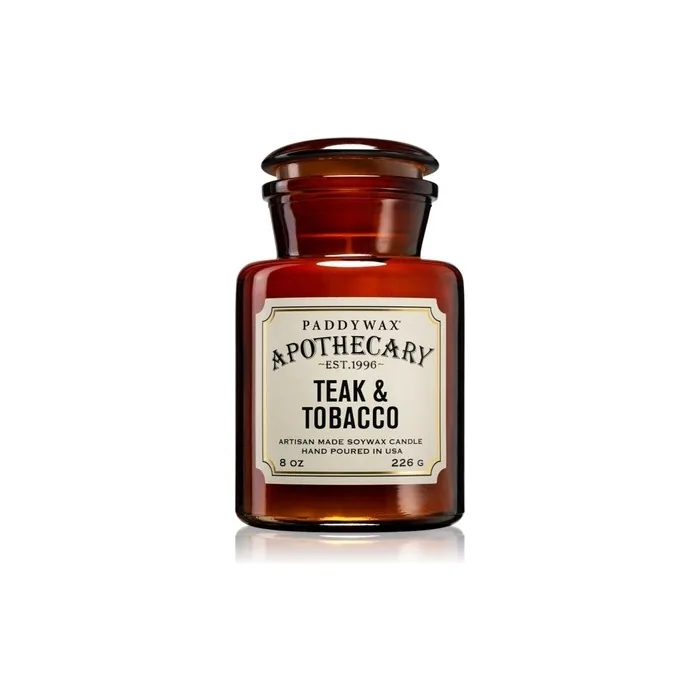 Paddywax Apothecary Teak & Tobacco Scented Candle 226 G