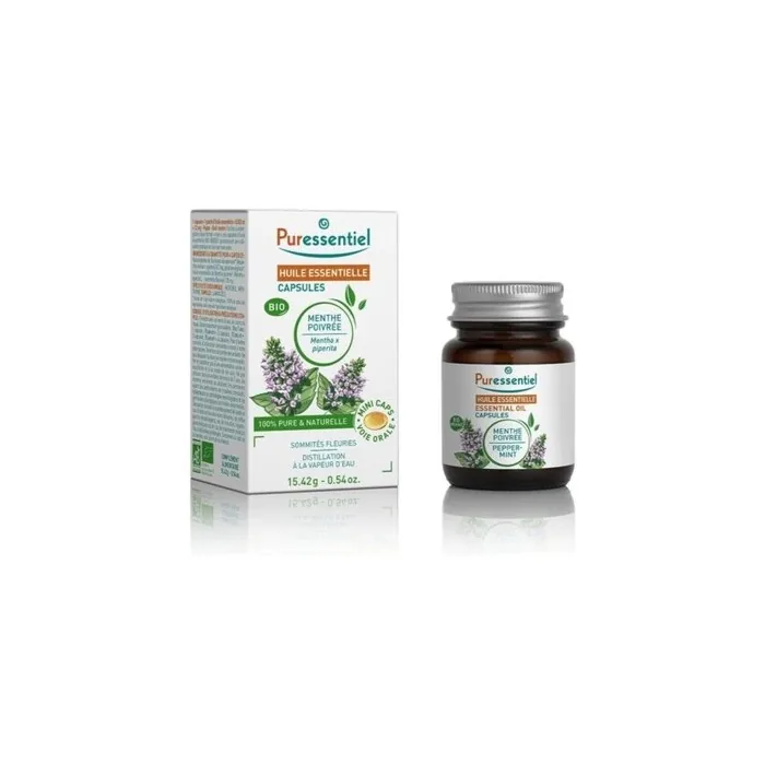 Peppermint Essential Oil Capsules Organic 100% Pure