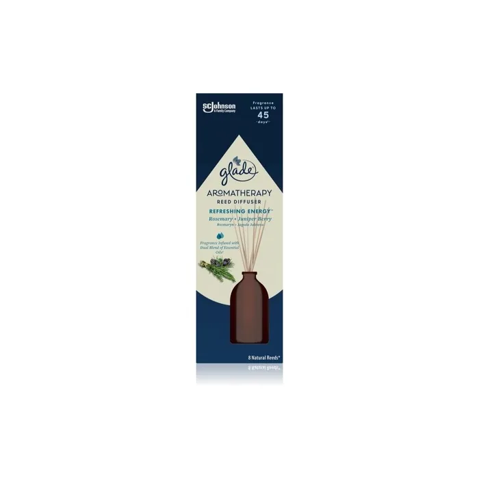 Glade Aromatherapy Refreshing Energy Diffuser With Rosemary Juniper Berry Scent 80 Ml