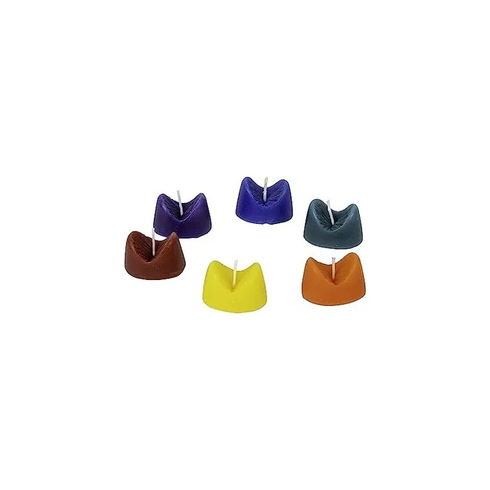 Spencer & Fleetwood Burning Love Rainbow Anus Candles Set of 6 with Romantic Scents