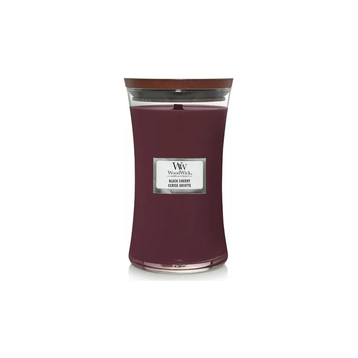 Woodwick Black Cherry Scented Candle Vase 6095 G