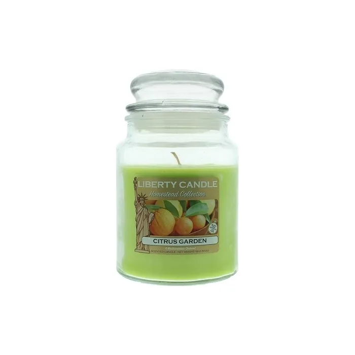 Liberty Candle Citrus Garden Scented Candle 510g Glass Jar with Lid
