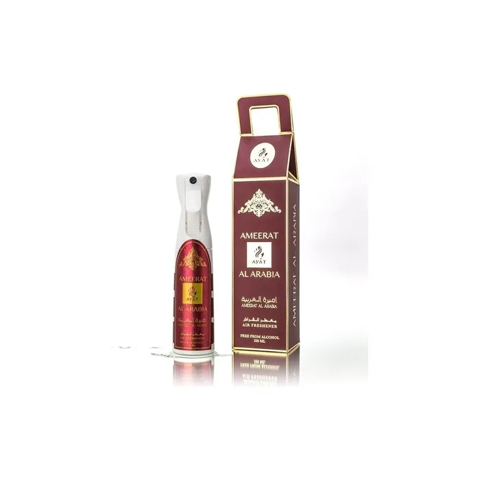 Ayat Ameerat Al Arabia 320ml Air Freshener Arabian Fragrance Interior Spray Alcoholfree Room Deodorizer