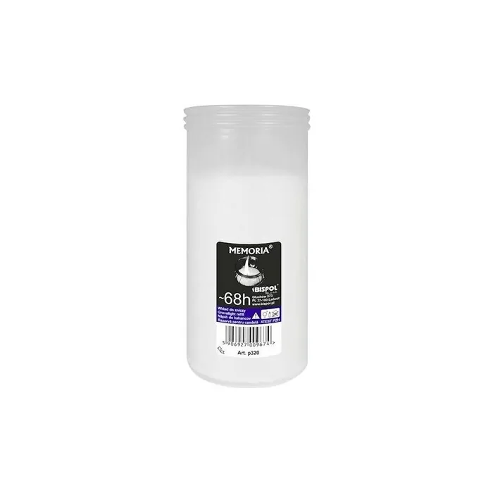 BISPOL P-320 Premium Pillar Candle Insert 68 Hours