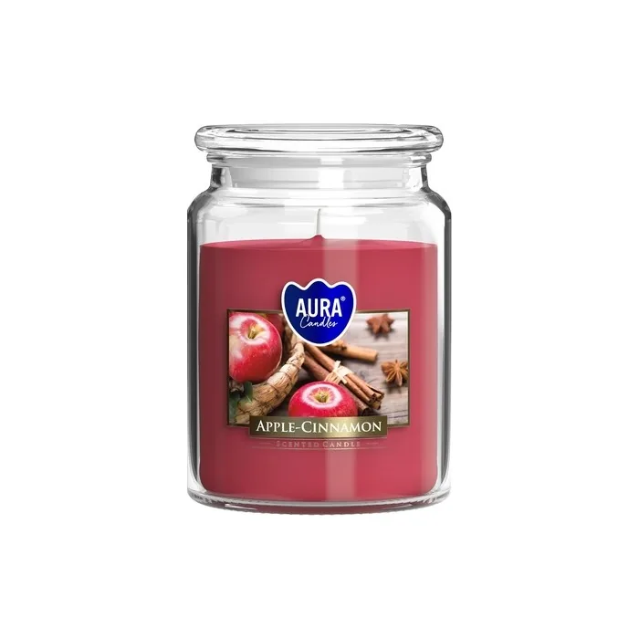 Bispol Large Scented Candle in Glass with Lid 100 Hours Burning Time 9.9cm Diameter