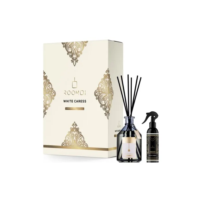 Roomoi White Caress Ambient Diffuser 200 Milliliters Home Spray 100 Milliliters