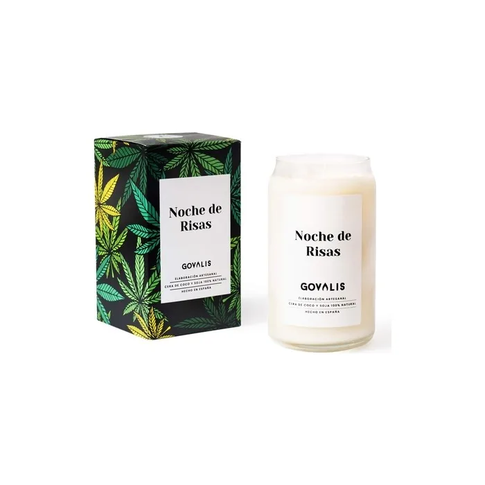 GOVALIS Night of Laughter Scented Candle 500g - 100% Natural Soy Wax