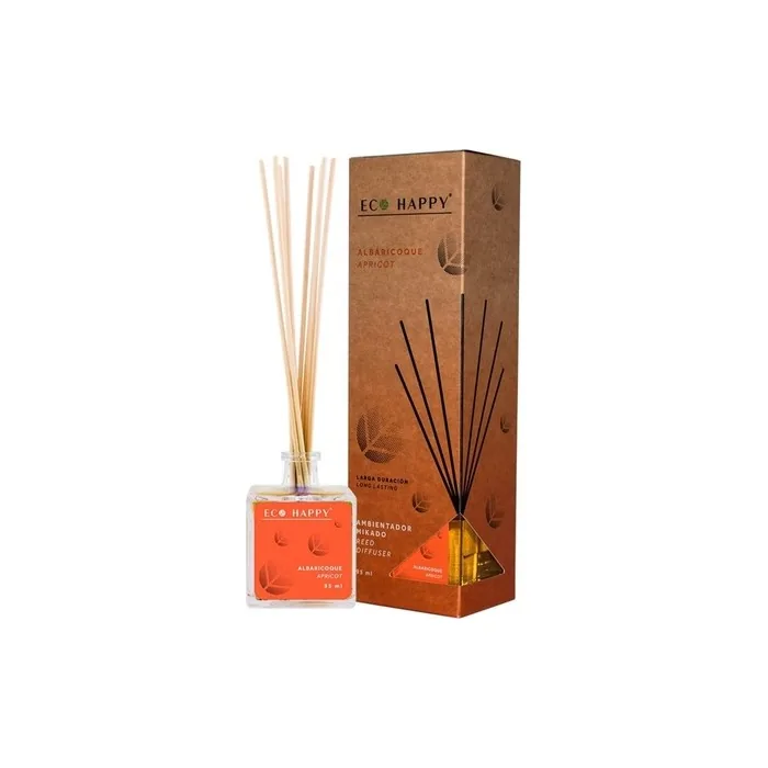 Eco Happy Mikado Room Fragrance Air Freshener 95ml Apricots