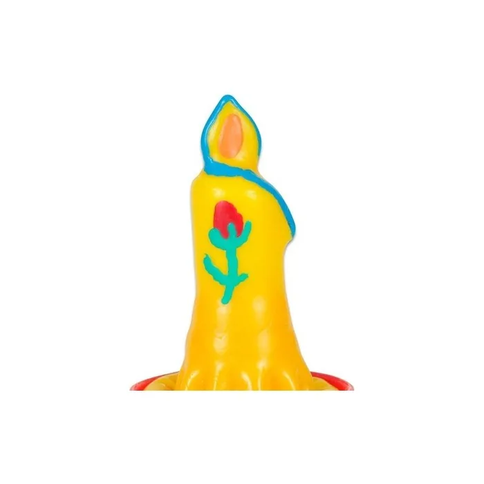 Condomerie Hand-Painted Novelty Candle with Condom