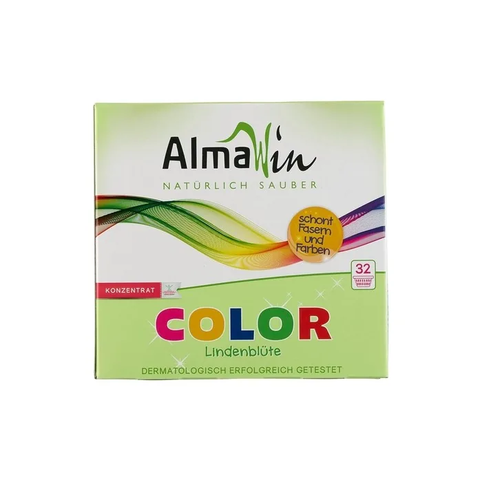 Almawin Color Laundry Detergent Linden Blossom 1kg Ecofriendly Powder For Colored Textiles