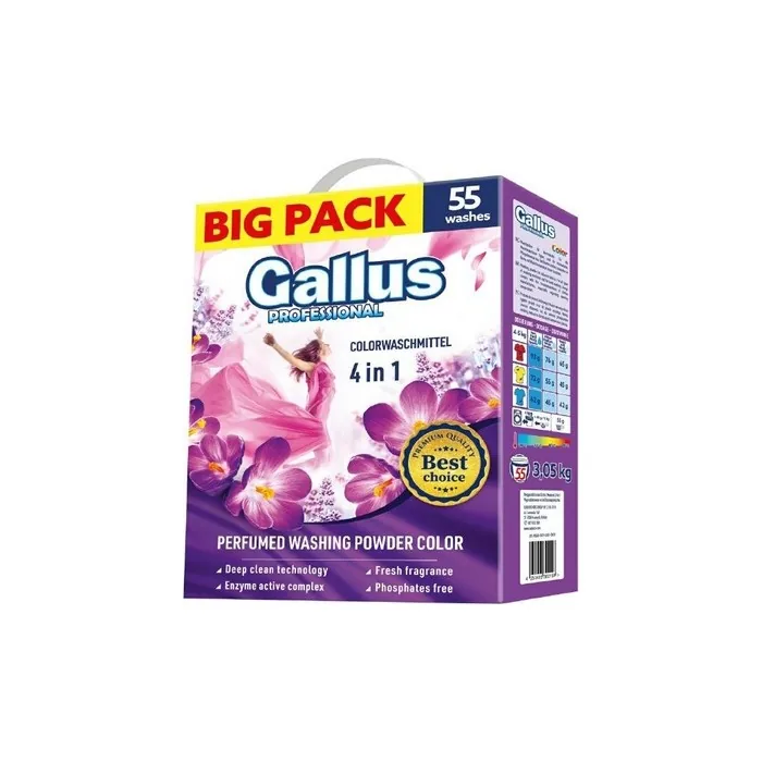 Chemia R Gallus Professional Laundry Powder 4in1 55 Washes Color 305 Kg