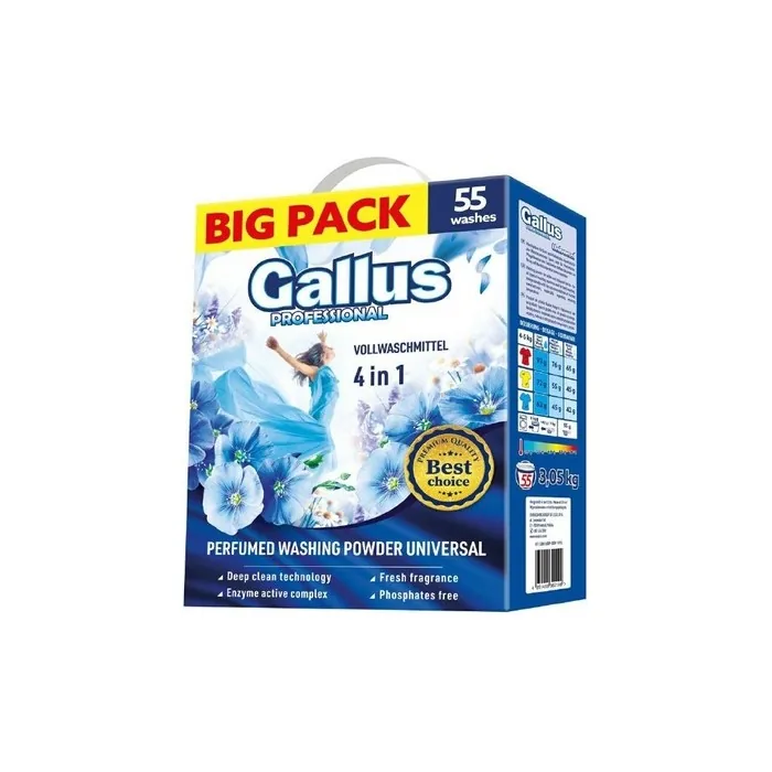 Chemia R Gallus Professional Laundry Powder 4 In 1 55 Washes Universal 305 Kg