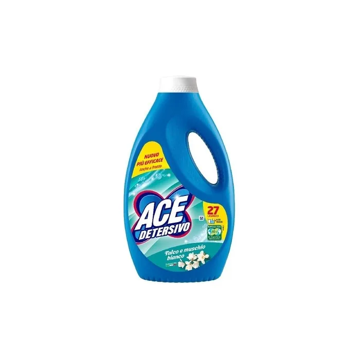 Ace Igiene Lavatrice Liquido 27 Mis Talco Muschio Laundry Detergent
