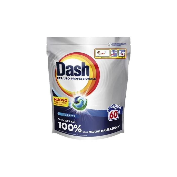 Dash 3-in-1 Professional Laundry Detergent Pods 60 Count