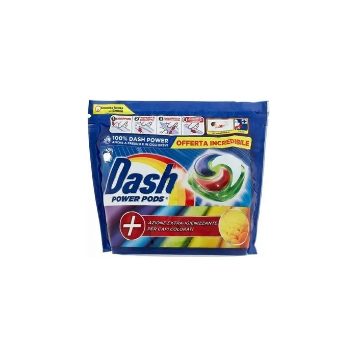 Dash A46 Power Action Color Washing Capsules 46 Count