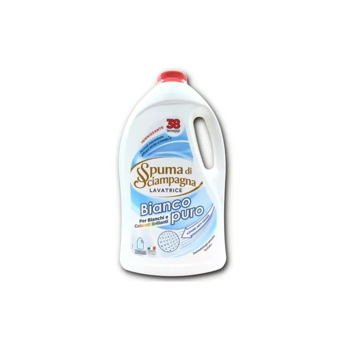Lavatrice Spuma Di Sciampagna Laundry Liquid Detergent Bianco Puro 1710ml