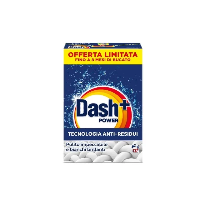 Dash Laundry Detergent Powder 127 Washes with Anti-Residue Technology