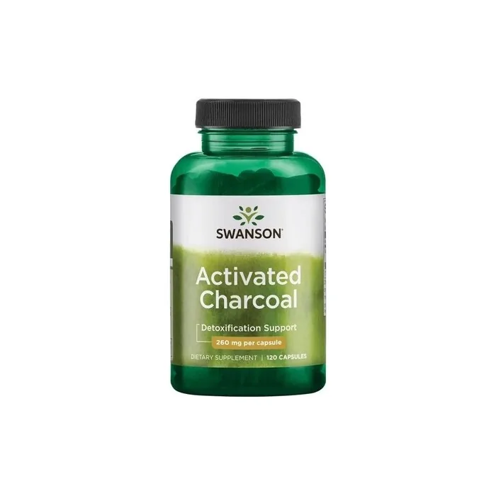 Swanson Activated Charcoal 260mg 120 Capsules