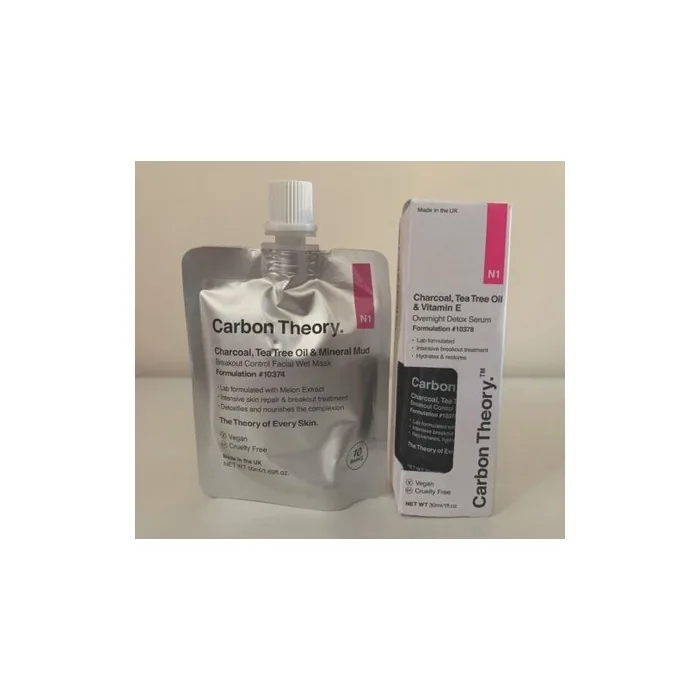 Carbon Theory Skincare Face Mask and Serum Christmas Gifts Stocking Filler New