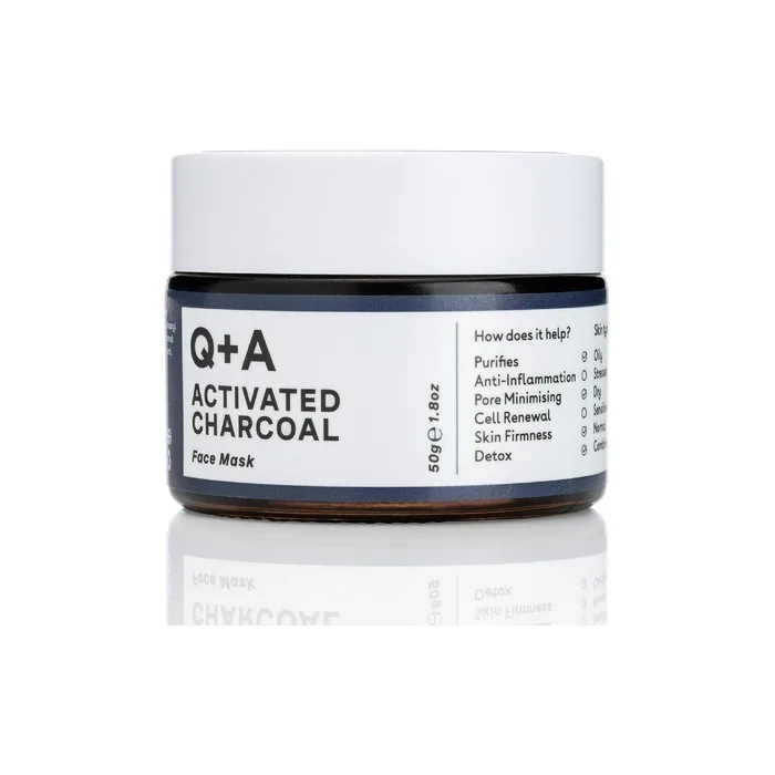 Q+A Activated Charcoal Mask - Detoxifying Charcoal Cosmetic Mask