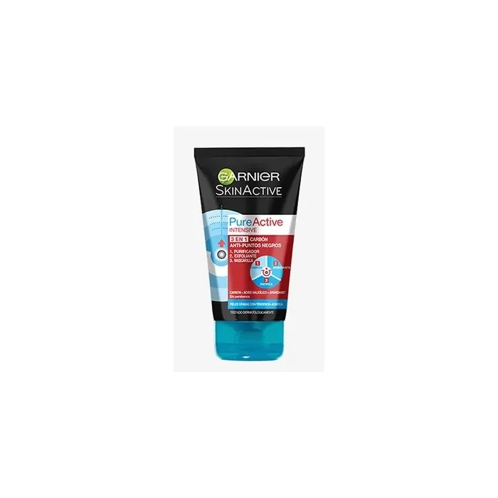 Garnier Pure Active Intensive 150ml Garnier Pure Active 3 In 1 Charcoal Mask 150ml