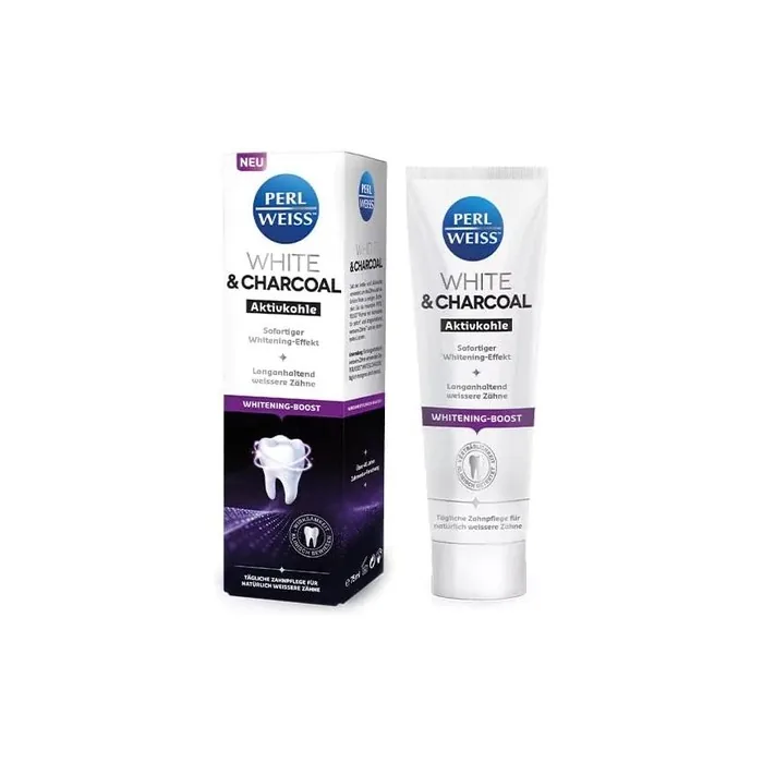 Perlweiss White & Charcoal Activated Charcoal 75ml