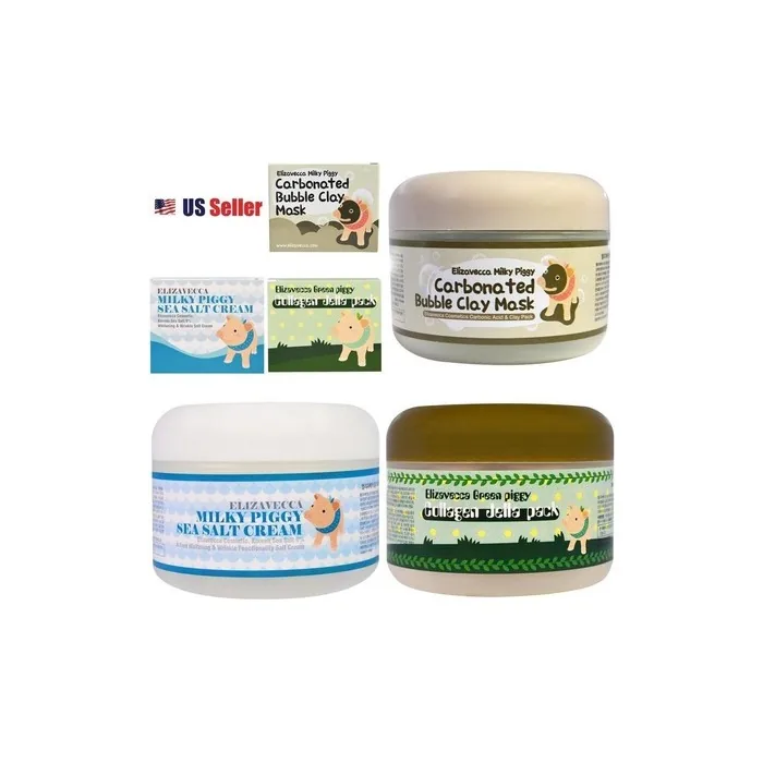 Elizavecca Milky Piggy Carbonated Bubble Mask Sea Salt Cream Collagen Jella