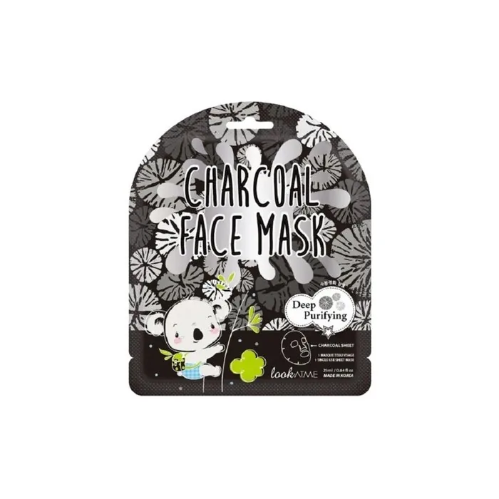 Charcoal Face Mask Cleansing Sheet Mask 25ml Look At Me