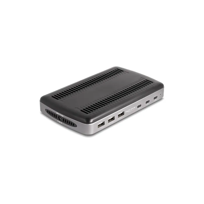 DeLOCK 41461 Charging Station Organizer Freestanding Plastic Black Grey