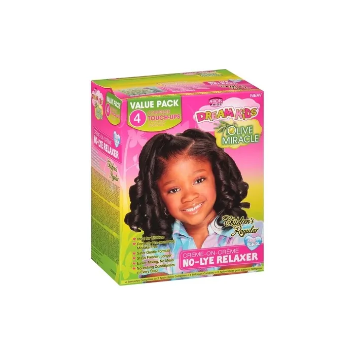 African Pride Dream Kids Olive Miracle Touchup Relaxer Regular