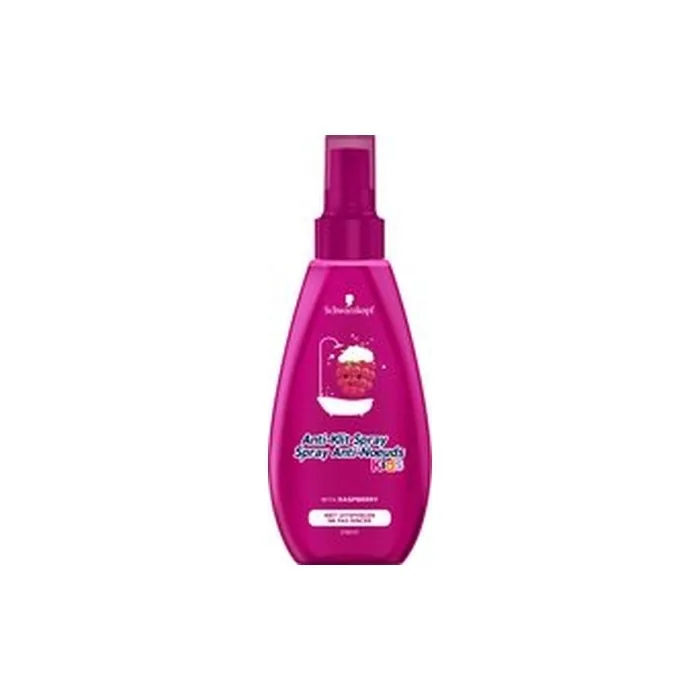 Schauma Anti-Tangle Spray For Kids Raspberry 150 Ml - Gentle Detangling Spray For Children's Hair