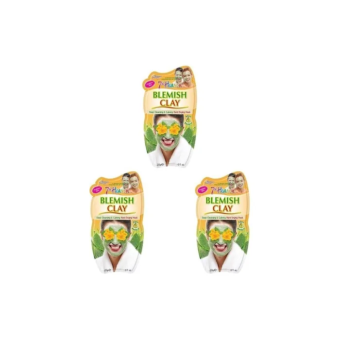 7th Heaven Blemish Clay Mud Face Mask with Witch Hazel and Aloe Vera 20g