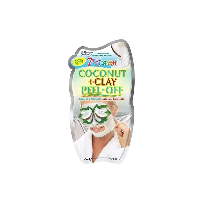 7th Heaven Coconut and Clay Easy Peel-Off Face Mask to Hydrate and Nourish Skin