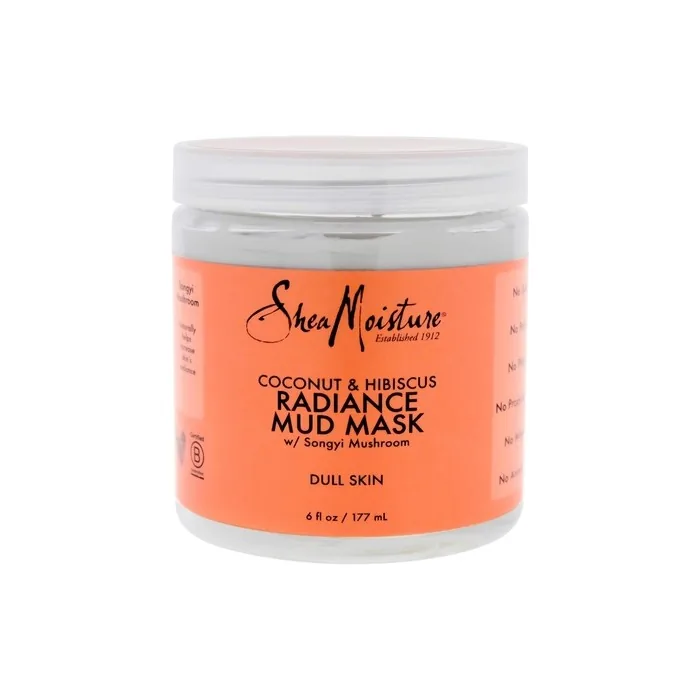 Shea Moisture Coconut & Hibiscus Radiance Mud Mask for Unisex - Dull Skin
