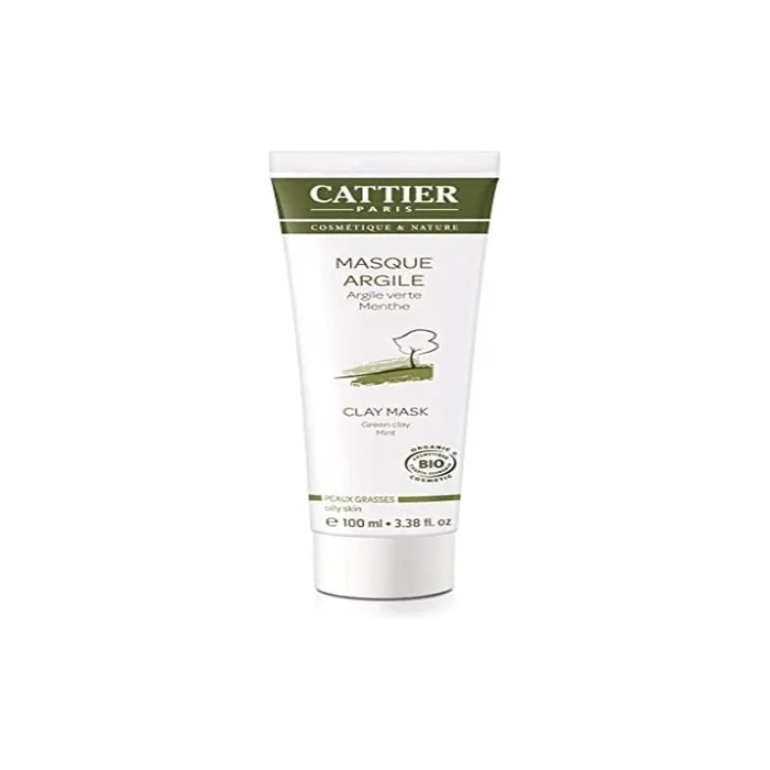 Cattier Organic Green Clay Mask for Oily Skin 100ml