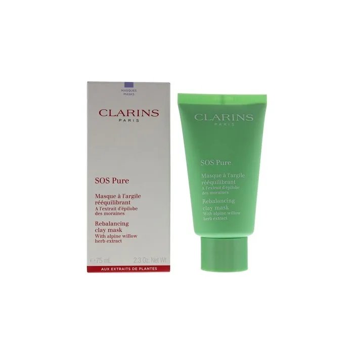 Clarins Sos Pure Rebalancing Clay Mask 75ml For Combination To Oily Skin
