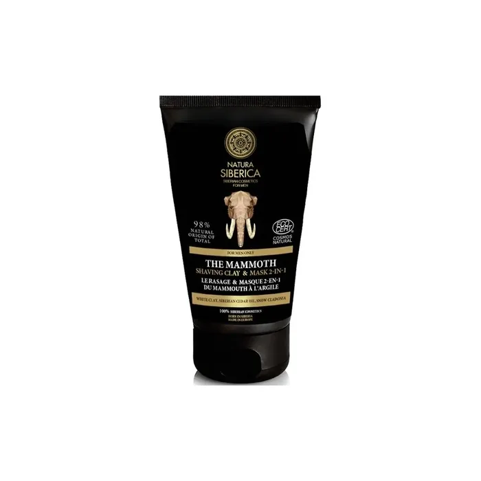 Natura Siberica The Mammoth Shaving Clay And Mask 2 In 1 150ml