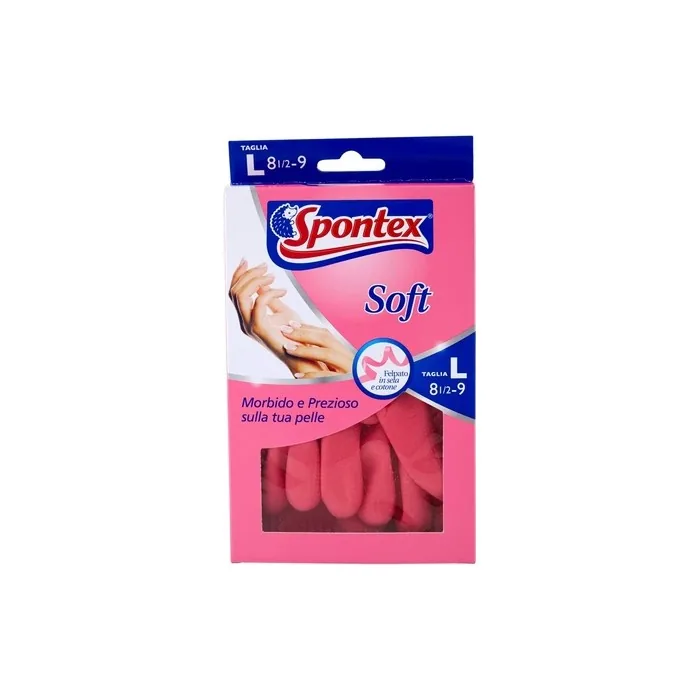 Spontex Gloves Household Products Soft Taglia L Fuchsia