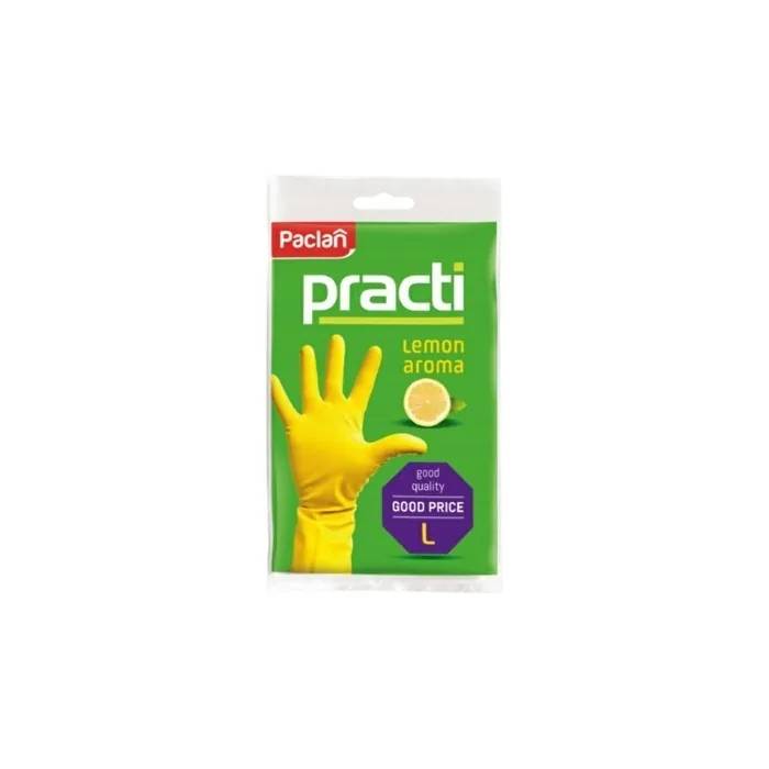 Paclan Practi Rubber Gloves Size L