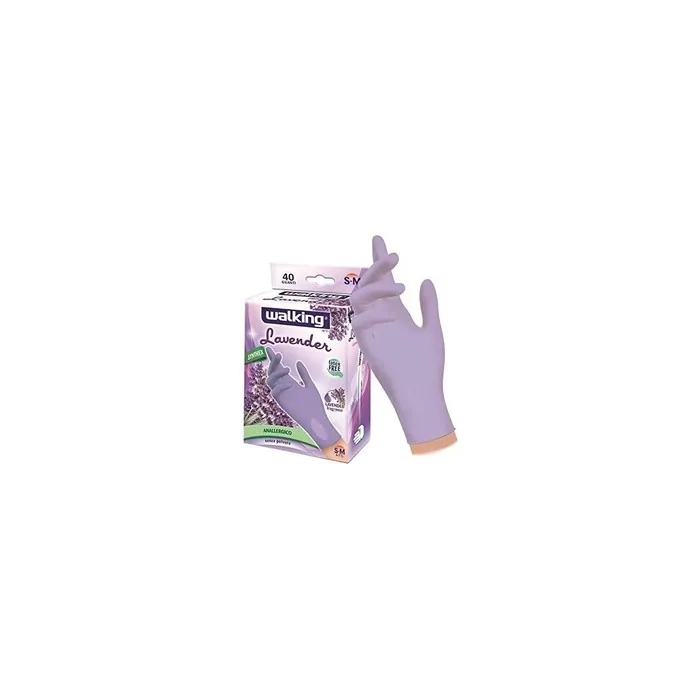 Guanti 40 Lavender S-M Powder-Free Latex Gloves for Gardening
