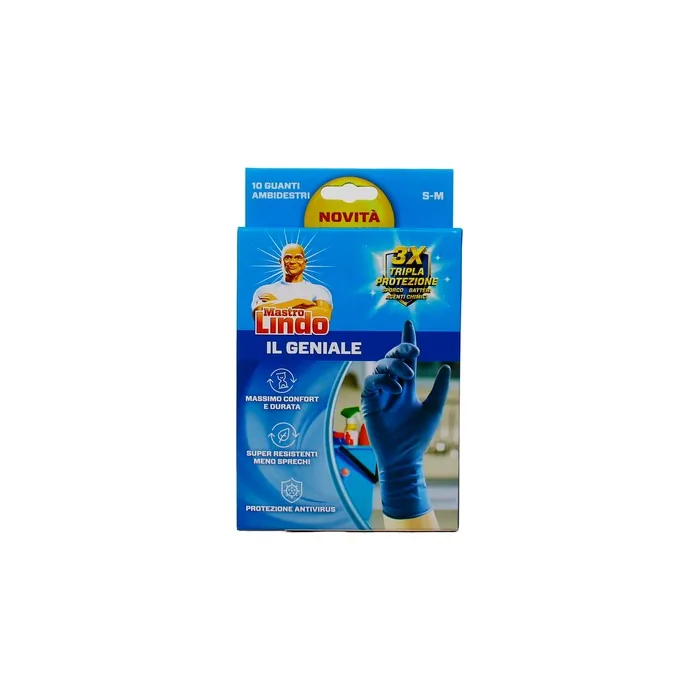 Mastrolindo Mastro Lindo Gloves The Genius Disposable Gloves Natural Rubber Latex Powderfree Extra Long Size Sm