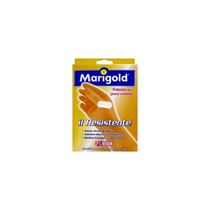 MARIGOLD Latex Gloves Grid Resistant Cotton Flocked by OSU (DOMESTIC Medium Size)