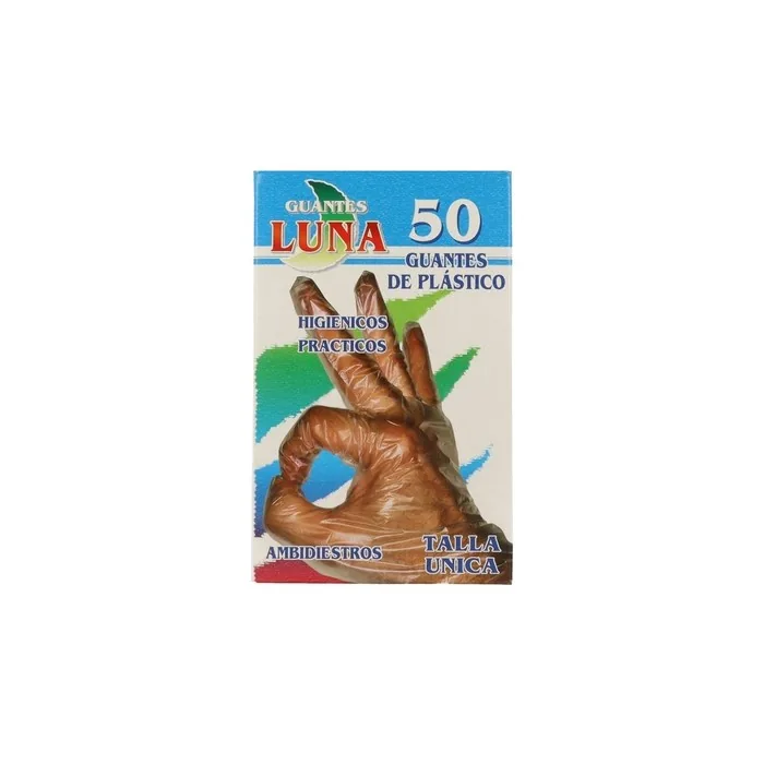 Luna Disposable Plastic Gloves 50 Units