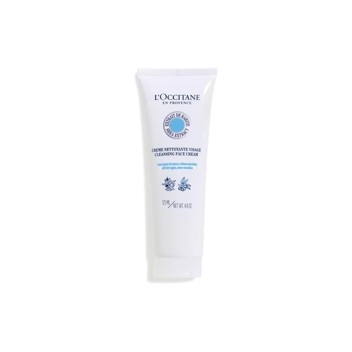 L'OCCITANE Shea Butter Cleansing Cream 125ml Enriched with Shea Butter Vegan & 100% Readily Biodegradable Luxury & Clean Beauty Skin Cleanser for All Skin Types