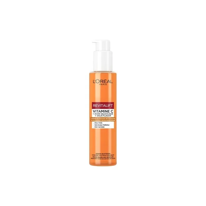 L'Oreal Paris Revitalift Cleansing Cream Foaming Vitamin C Brightening
