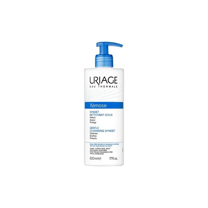 Uriage Xemose Gentle Cleansing Syndet Cream-Gel For Very Dry Skin With A Tendency To Atopy 500ml