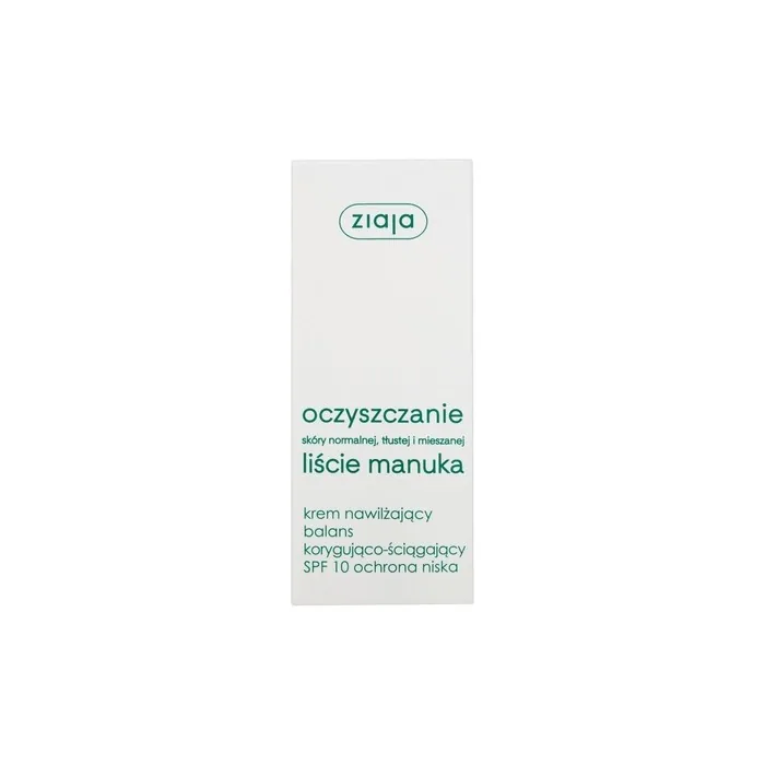 Ziaja Manuka Leaf Cleansing Moisturizing Cream Spf10 Balancing And Tightening 50ml
