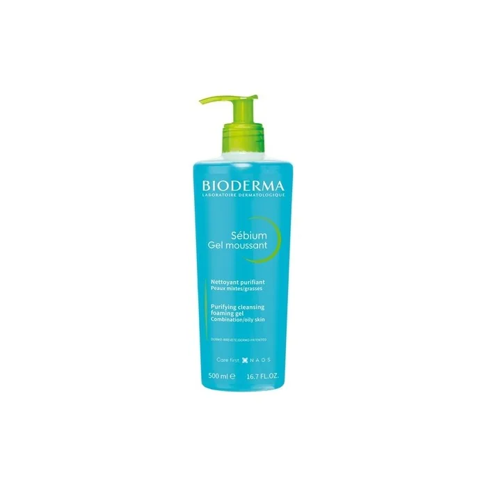 Bioderma Sébium Purifying and Foaming Cleansing Gel 500 ml